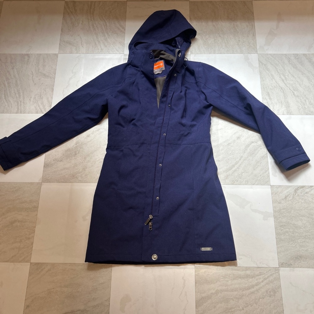 Merrell Jacket Womens Small Purple Hooded Opti-Shell